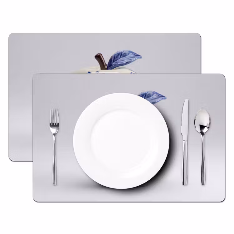 Tovaglietta – 6 pezzi - Mela - Blu - Classico — 2