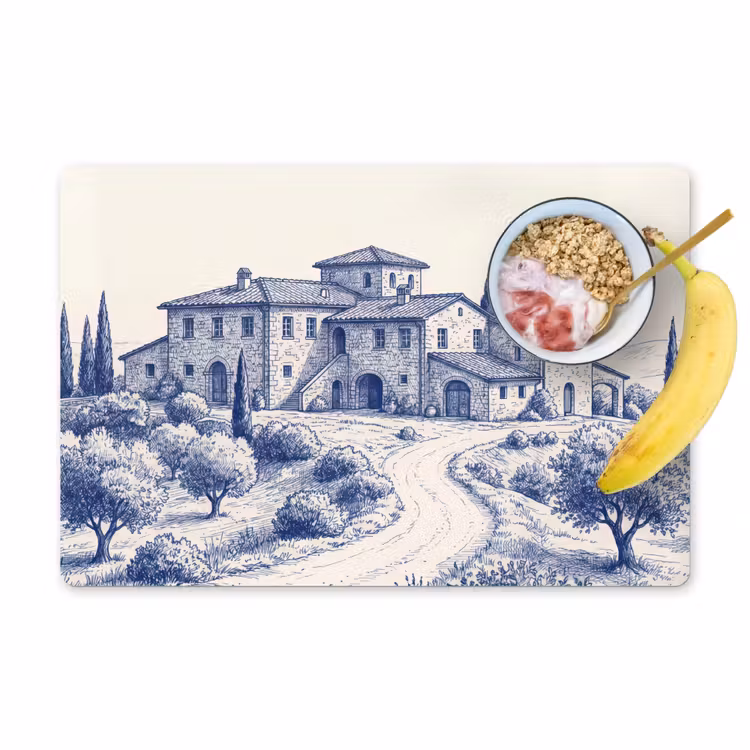 Tovaglietta – 6 pezzi - Rustico - Tenuta - Blu — 1
