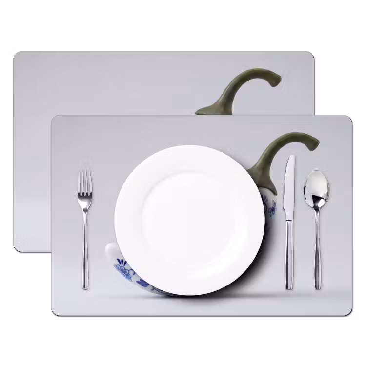 Tovaglietta – 6 pezzi - Peperoncino - Ceramica - Blu — 2