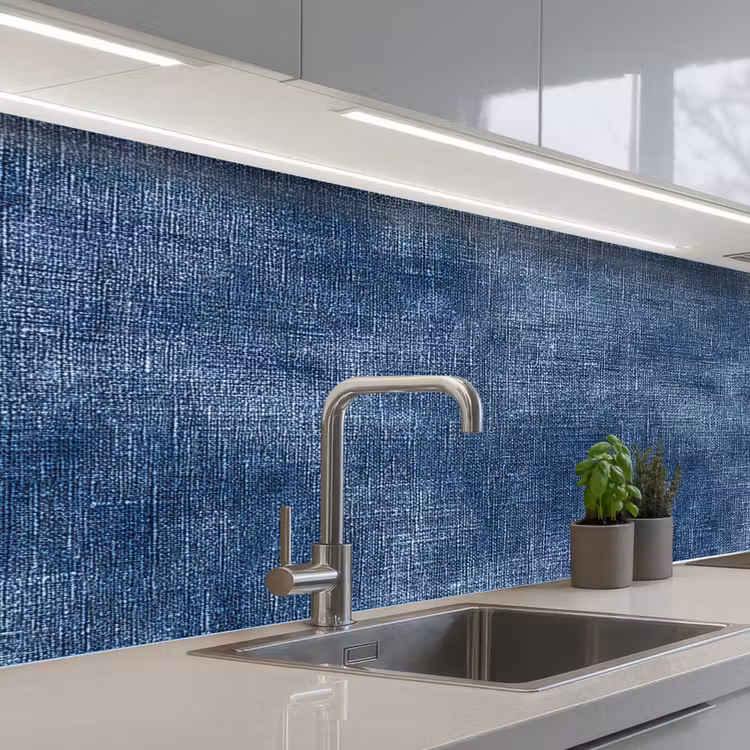 Schienale cucina - Lino - Struttura - Motivo - Denim - Rustico — 2