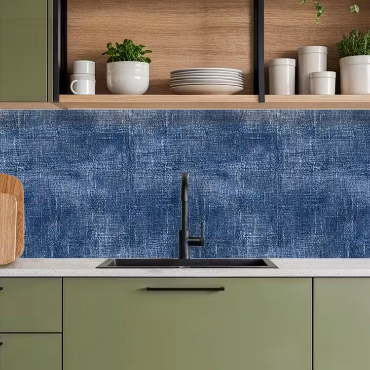 Schienale cucina - Lino - Struttura - Motivo - Denim - Rustico — 8