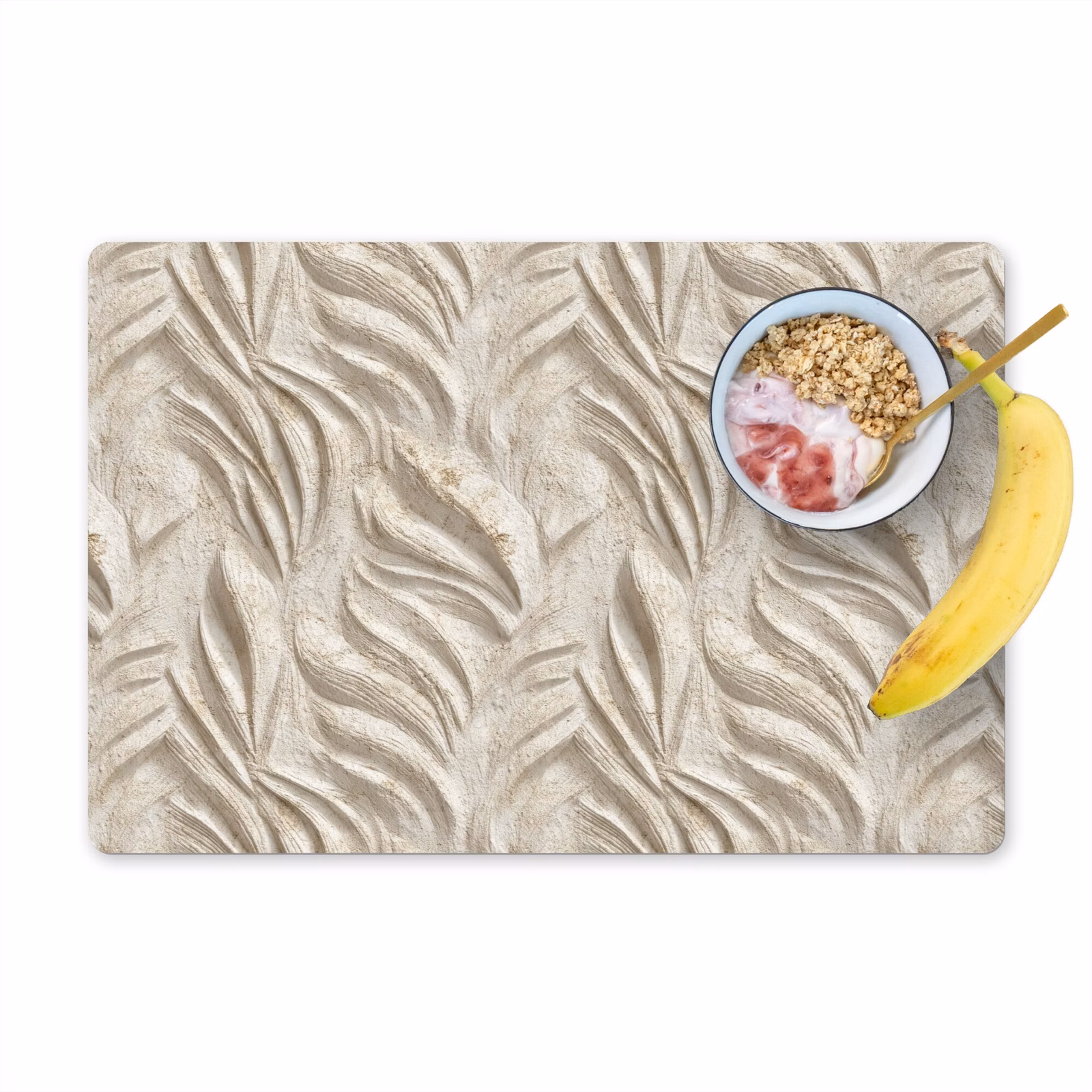 Tovaglietta – 6 pezzi - Struttura - Rilievo - Beige — 1