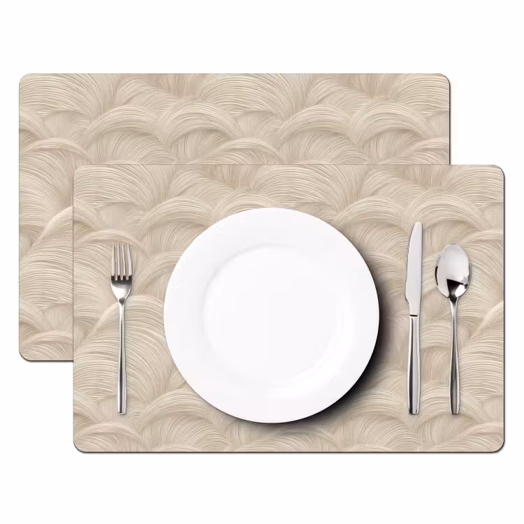 Tovaglietta – 6 pezzi - Archi - Motivo - Beige — 2