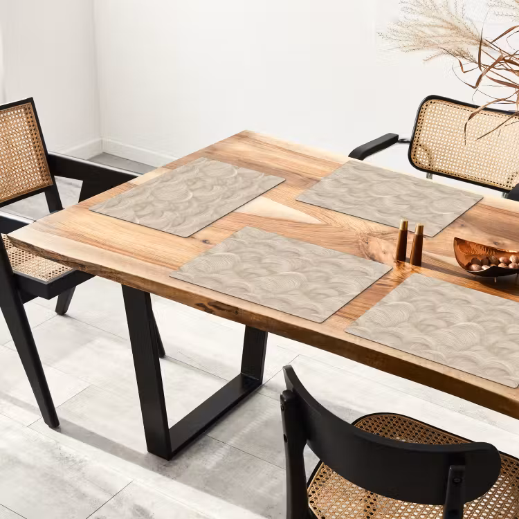 Tovaglietta – 6 pezzi - Archi - Motivo - Beige — 4