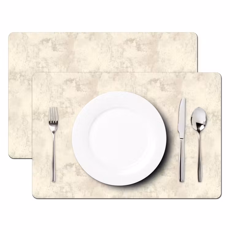 Tovaglietta – 6 pezzi - Motivo - Organico - Beige — 2