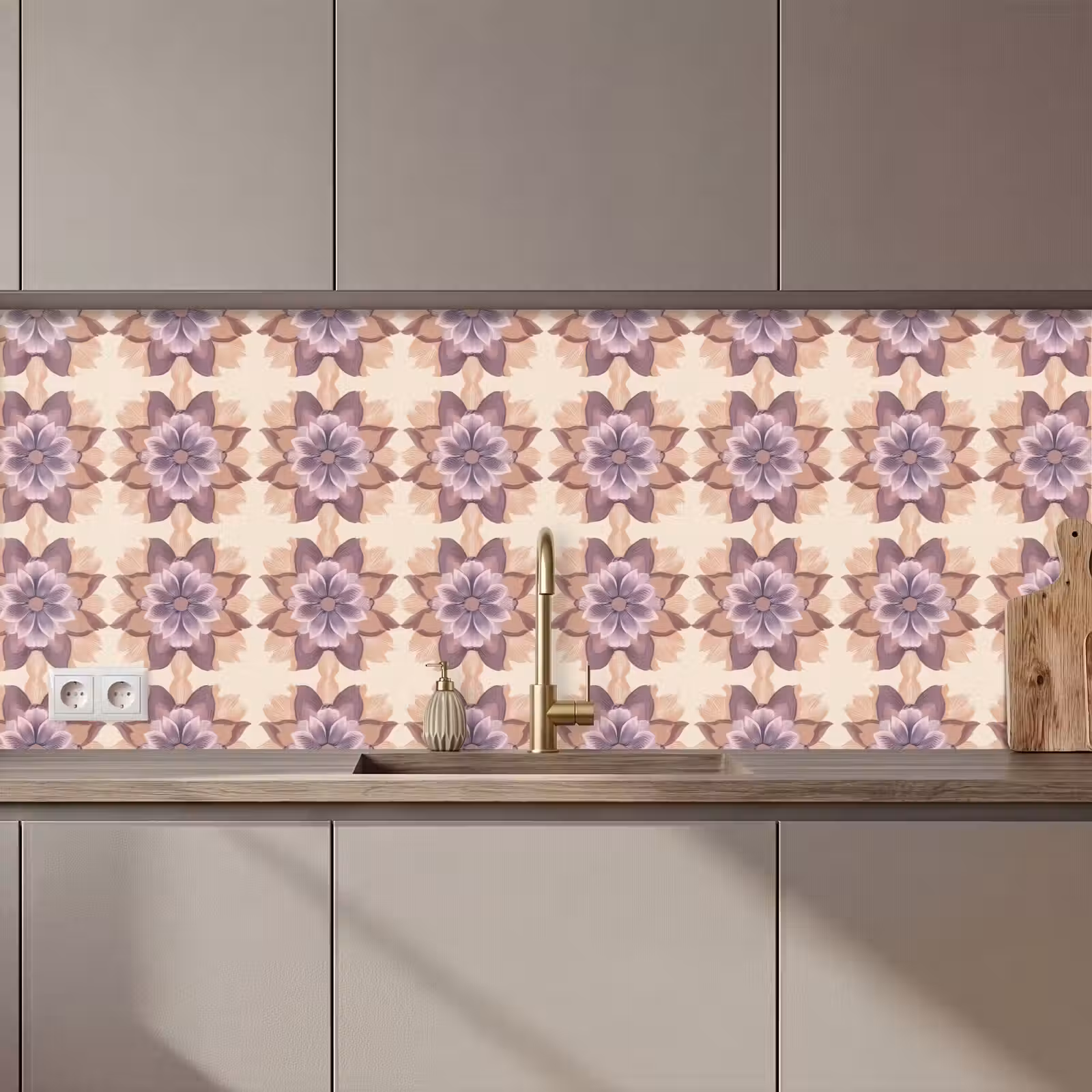 Schienale cucina - Classico - Modello - Viola — 1