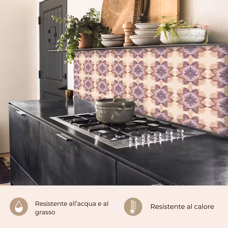 Schienale cucina - Classico - Modello - Viola — 5
