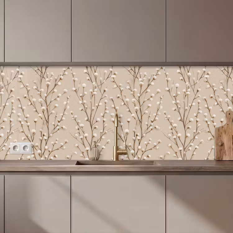 Schienale cucina - Cotone - Natura - Taupe — 1