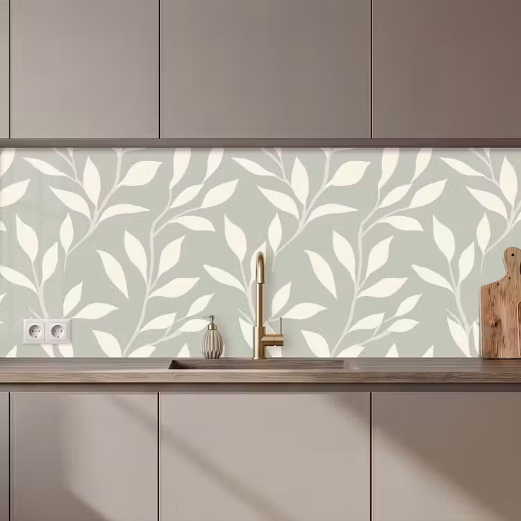 Schienale cucina - Minimalista - Motivo - Verde — 1