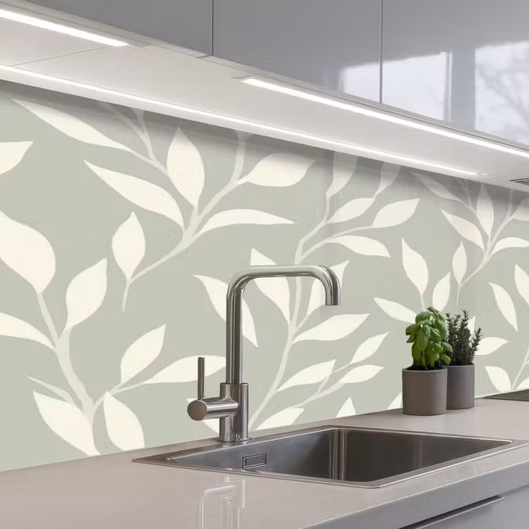 Schienale cucina - Minimalista - Motivo - Verde — 2