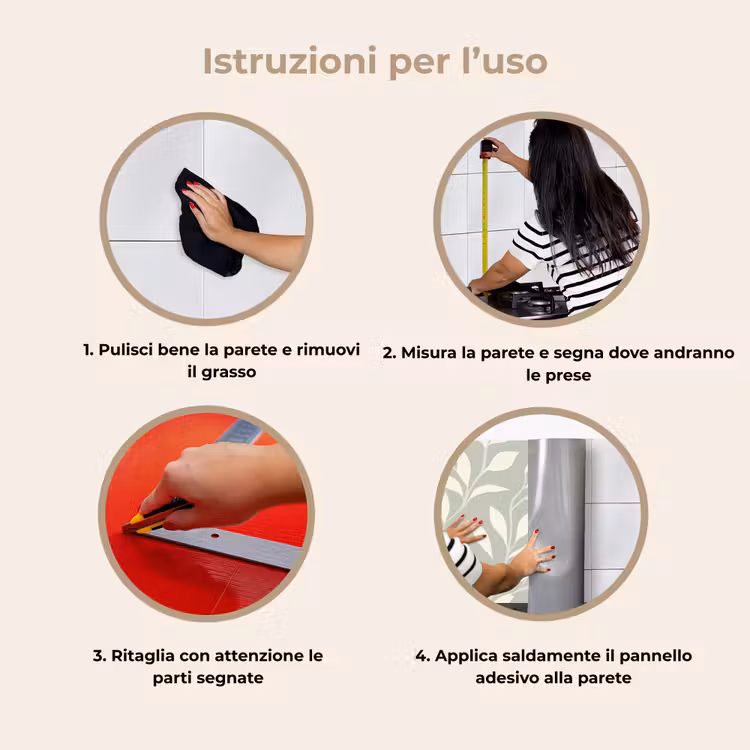 Schienale cucina - Minimalista - Motivo - Verde — 9