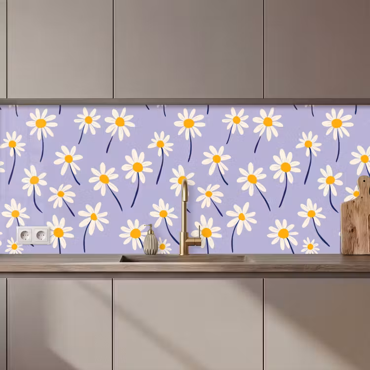 Schienale cucina - Moderno - Margherita - Viola — 1