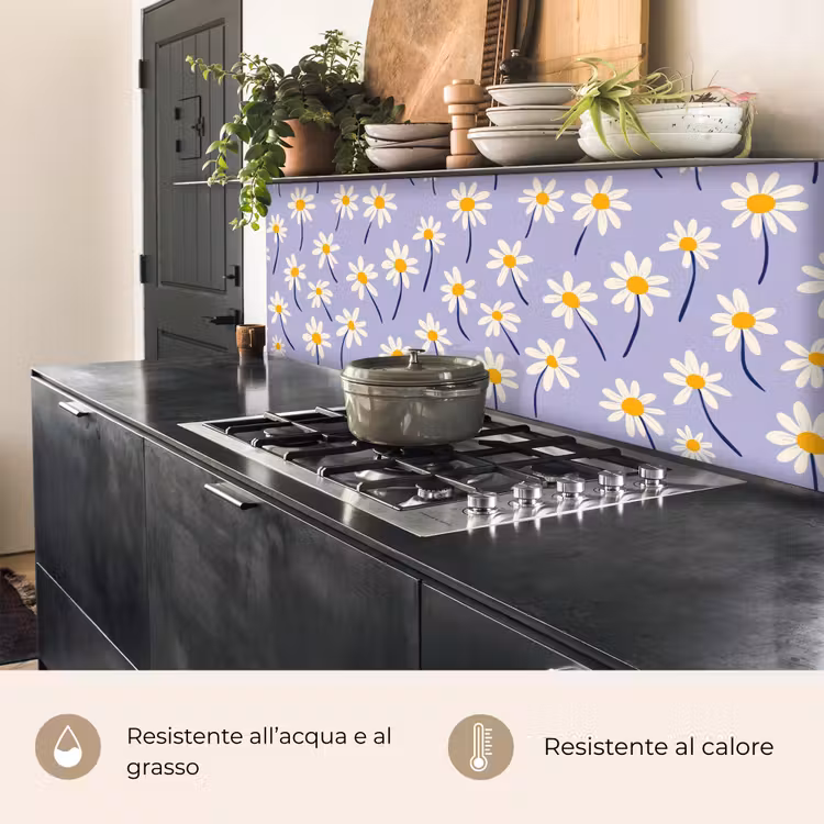 Schienale cucina - Moderno - Margherita - Viola — 5