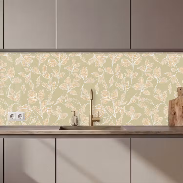 Schienale cucina - Organico - Sottile - Verde — 1