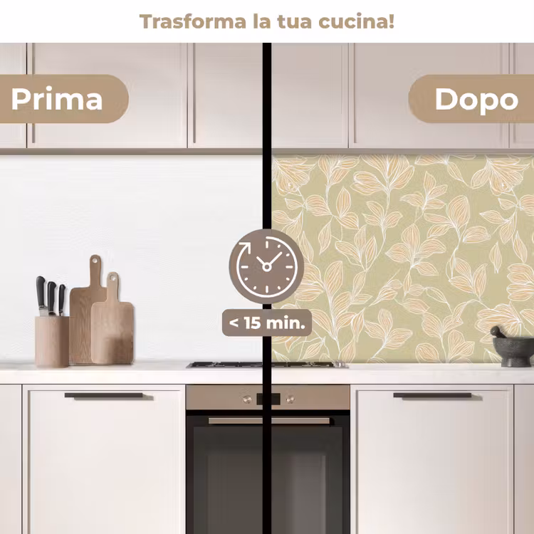 Schienale cucina - Organico - Sottile - Verde — 3
