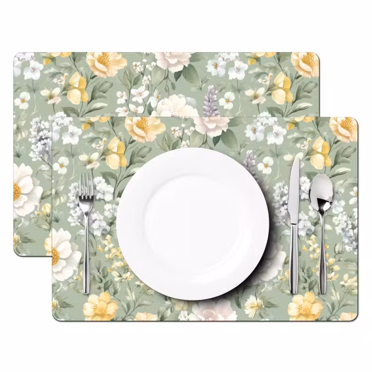 Tovaglietta – 6 pezzi - Classico - Motivo floreale - Colorato — 2