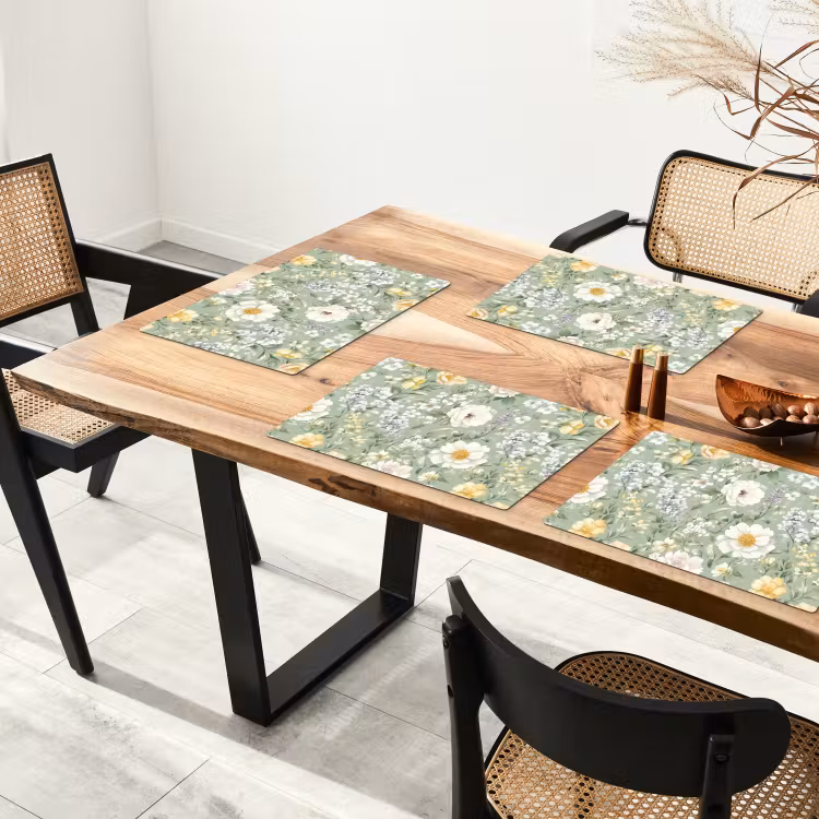 Tovaglietta – 6 pezzi - Classico - Motivo floreale - Colorato — 4