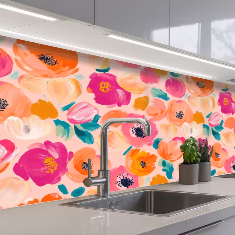 Schienale cucina - Fiori - Allegro - Colorato — 2