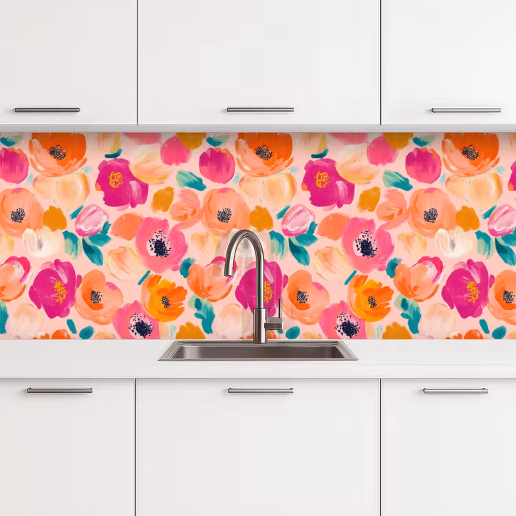 Schienale cucina - Fiori - Allegro - Colorato — 4