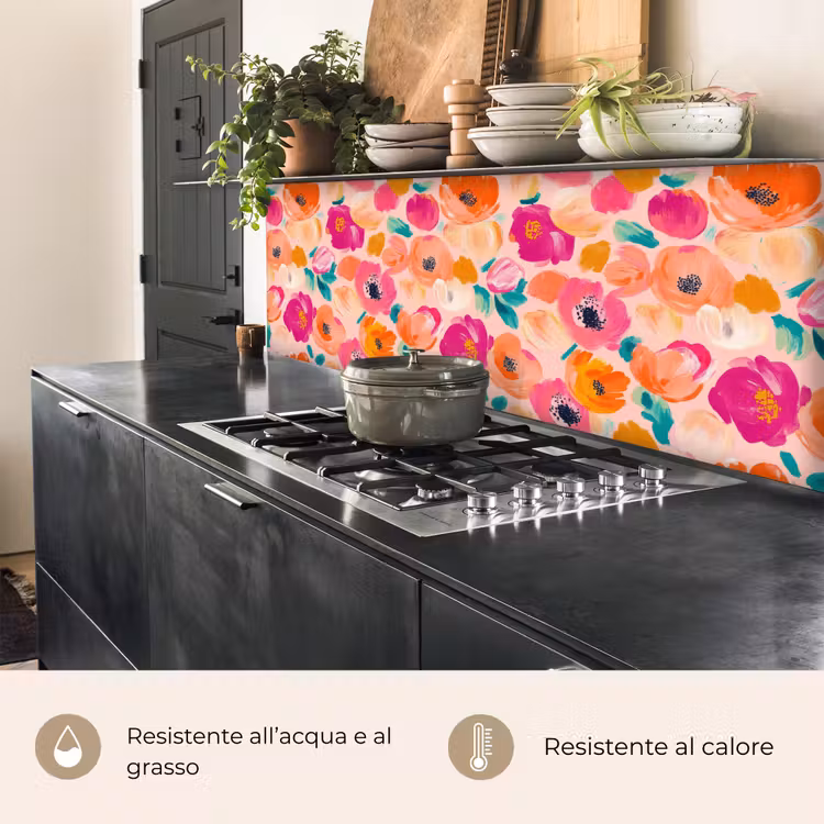 Schienale cucina - Fiori - Allegro - Colorato — 5