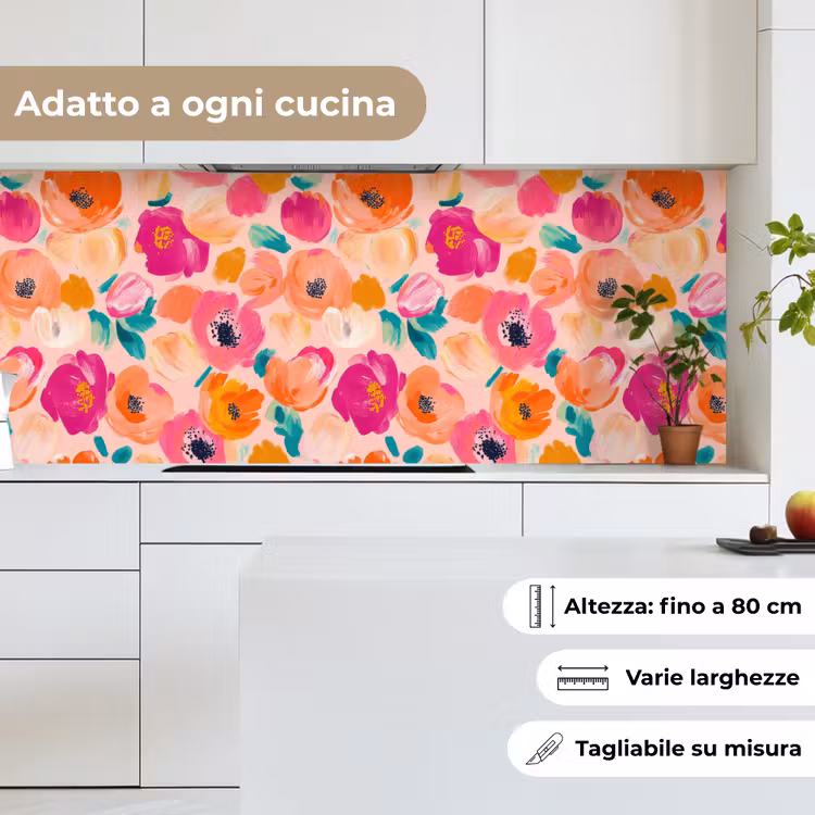 Schienale cucina - Fiori - Allegro - Colorato — 7