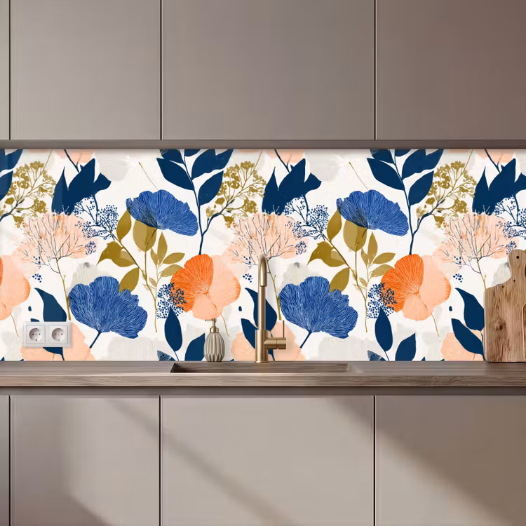 Schienale cucina - Fiori - Botanico - Colorato — 1