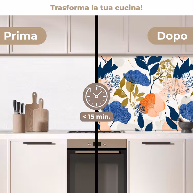 Schienale cucina - Fiori - Botanico - Colorato — 3