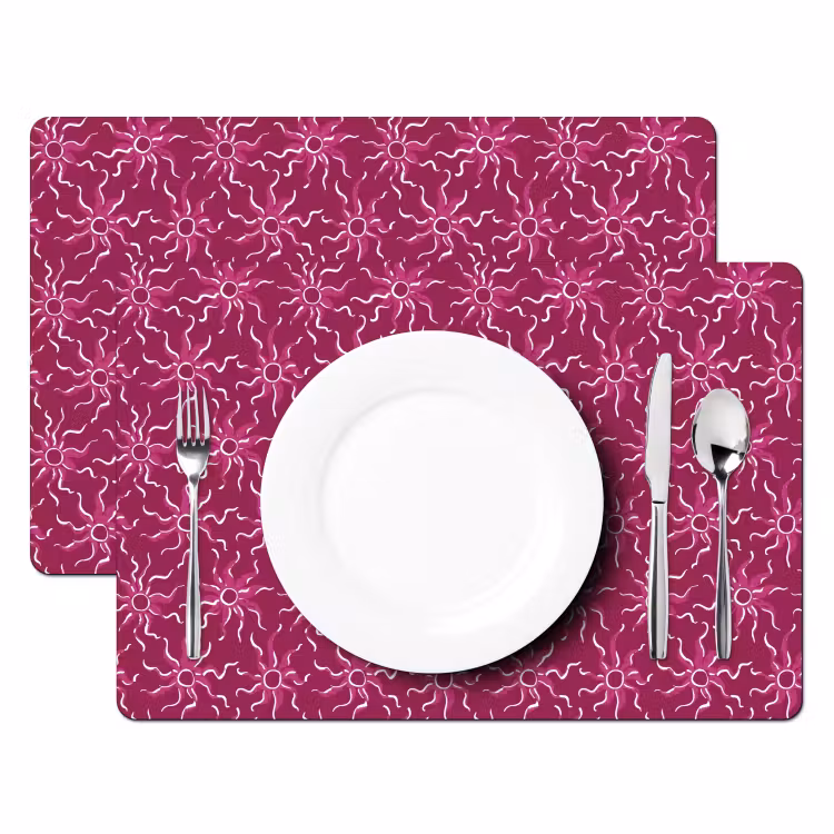 Tovaglietta – 6 pezzi - Bohemien - Sole - Magenta — 2