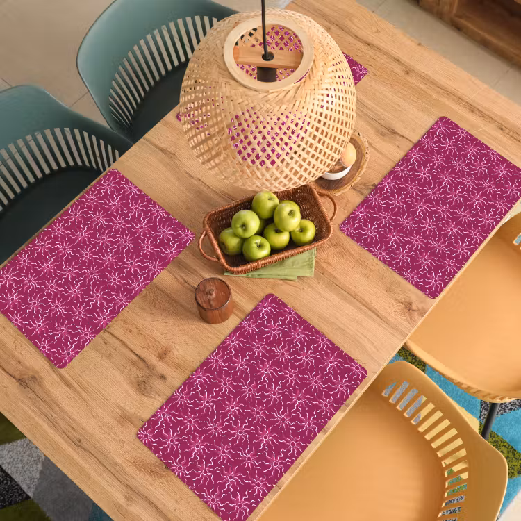 Tovaglietta – 6 pezzi - Bohemien - Sole - Magenta — 3