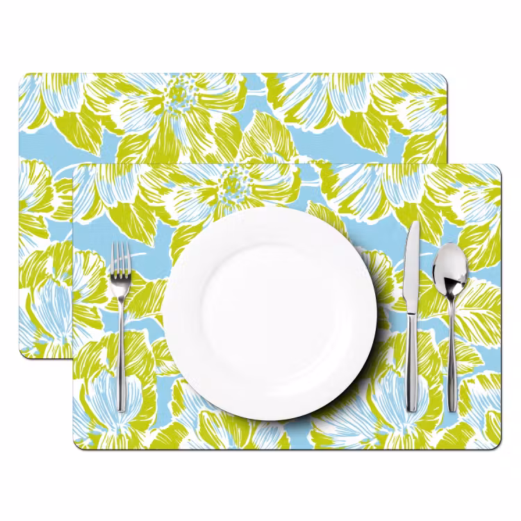 Tovaglietta – 6 pezzi - Moderno - Floreale - Verde — 2