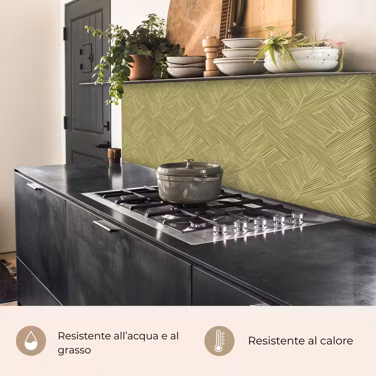 Schienale cucina - Astratto - Moderno - Verde — 5