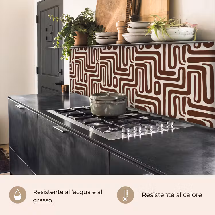 Schienale cucina - Astratto - Motivo - Marrone — 5