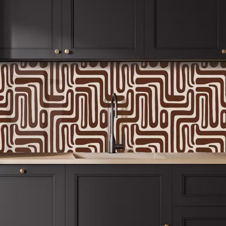 Schienale cucina - Astratto - Motivo - Marrone — 6