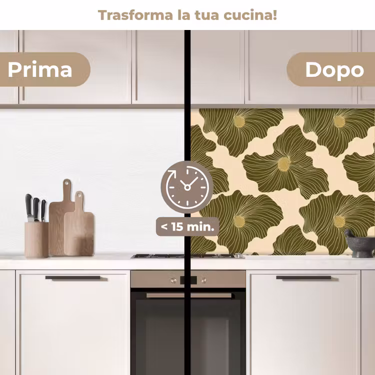 Schienale cucina - Moderno - Astratto - Verde — 3