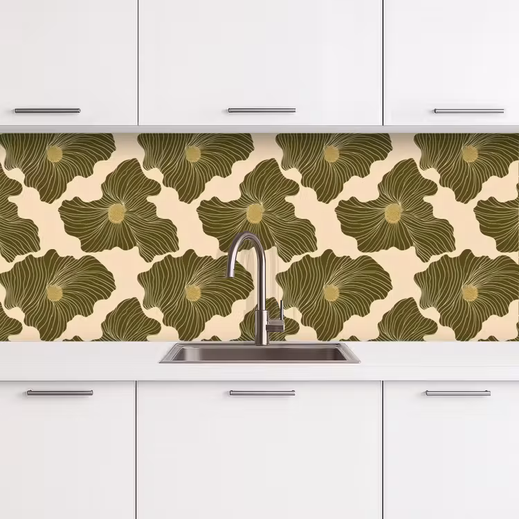 Schienale cucina - Moderno - Astratto - Verde — 4