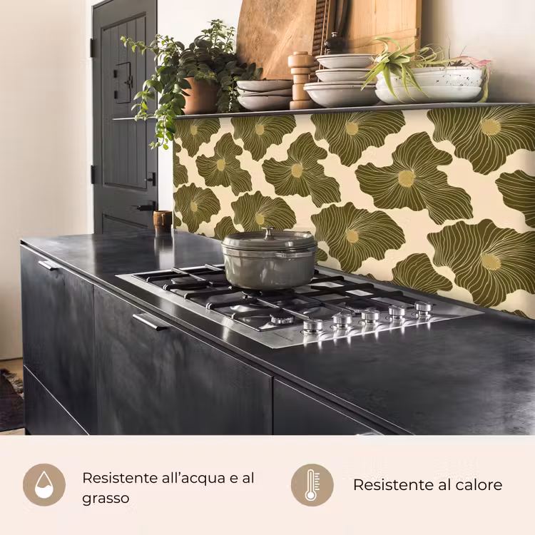 Schienale cucina - Moderno - Astratto - Verde — 5
