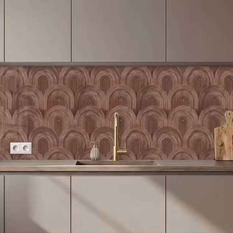 Schienale cucina - Ritmico - Impact - Marrone — 1