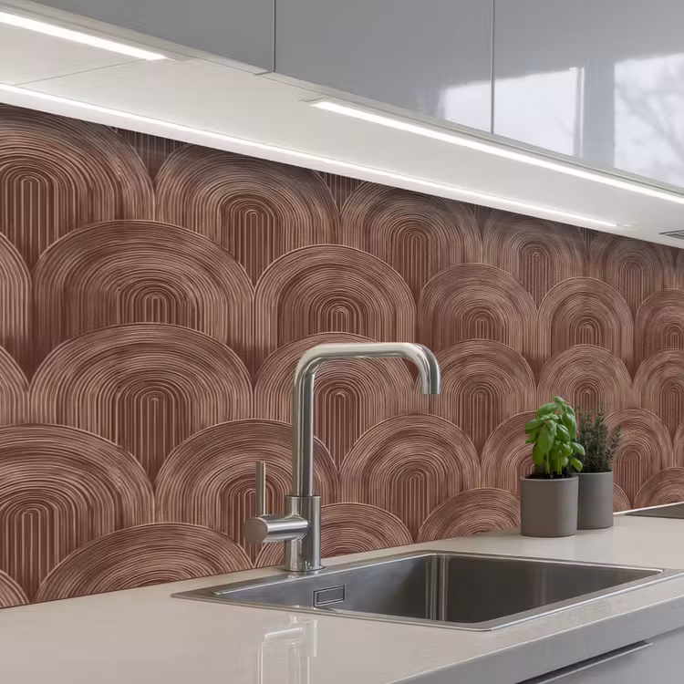 Schienale cucina - Ritmico - Impact - Marrone — 2