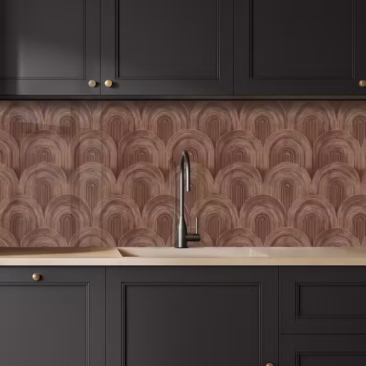 Schienale cucina - Ritmico - Impact - Marrone — 6