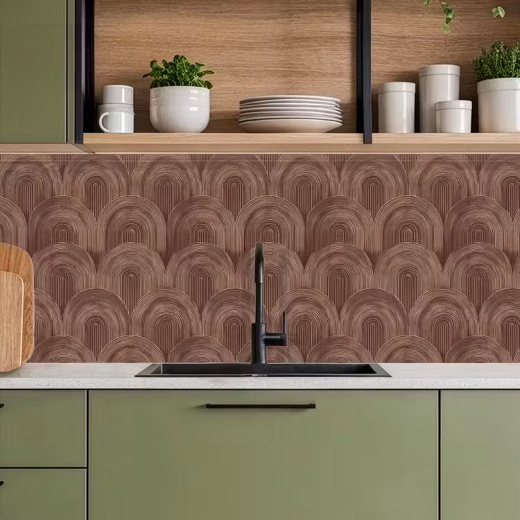 Schienale cucina - Ritmico - Impact - Marrone — 8