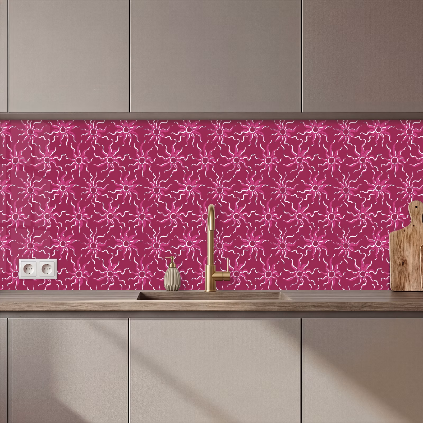 Schienale cucina - Bohemien - Sole - Magenta — 1