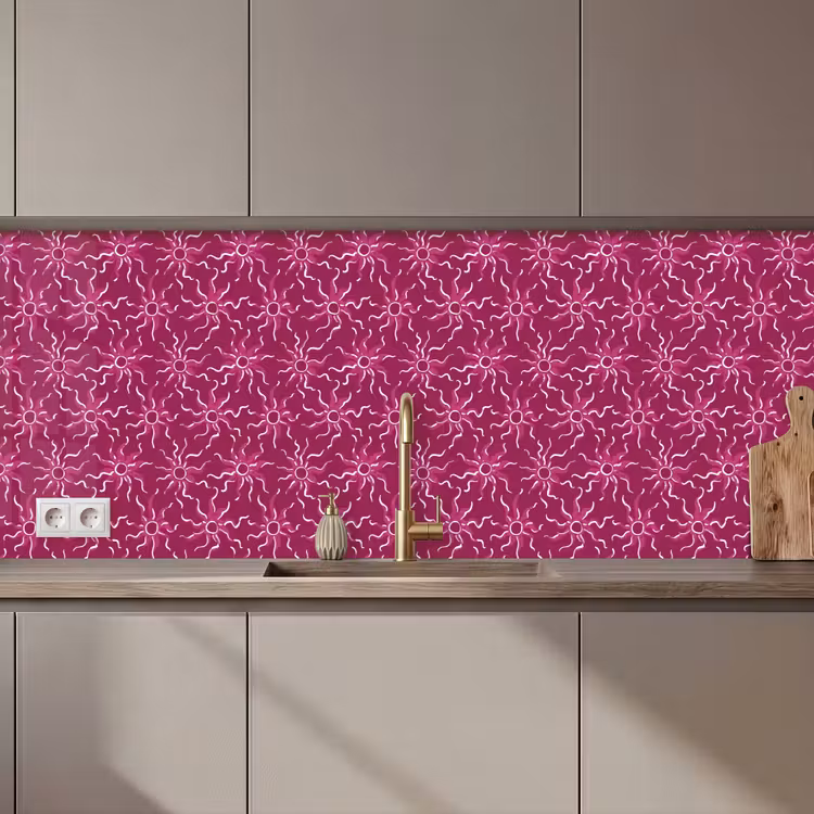 Schienale cucina - Bohemien - Sole - Magenta — 1