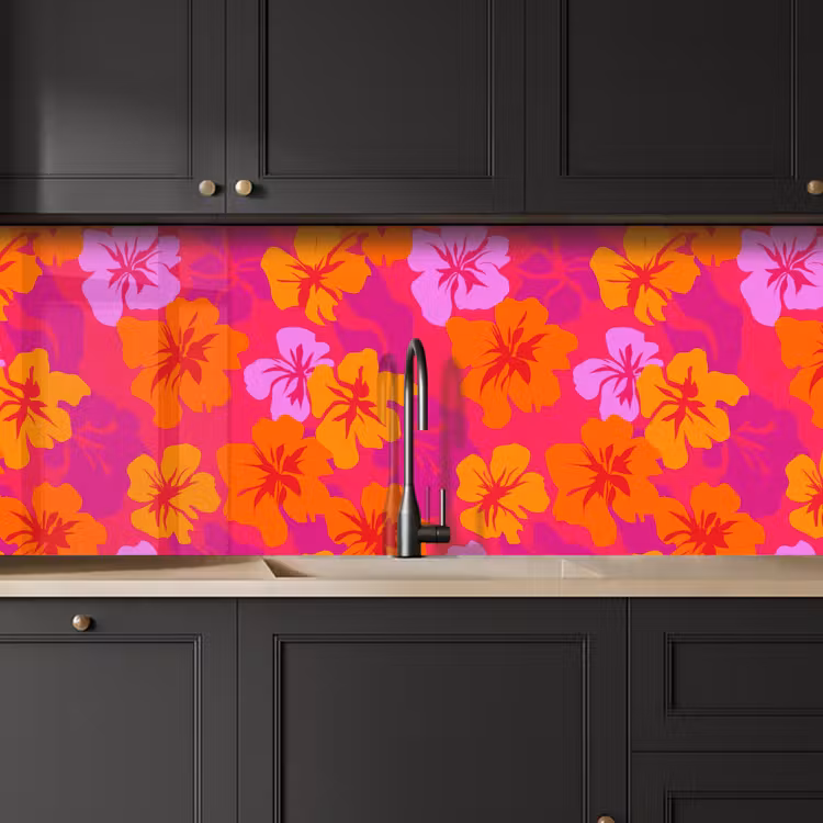 Schienale cucina - Estivo - Ibisco - Colorato — 6