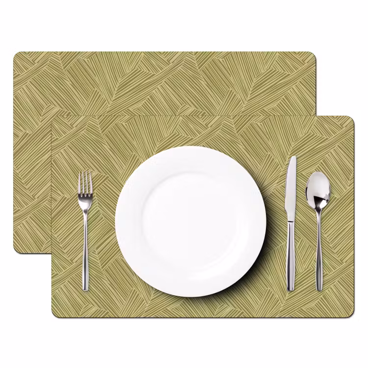 Tovaglietta – 6 pezzi - Astratto - Moderno - Verde — 2