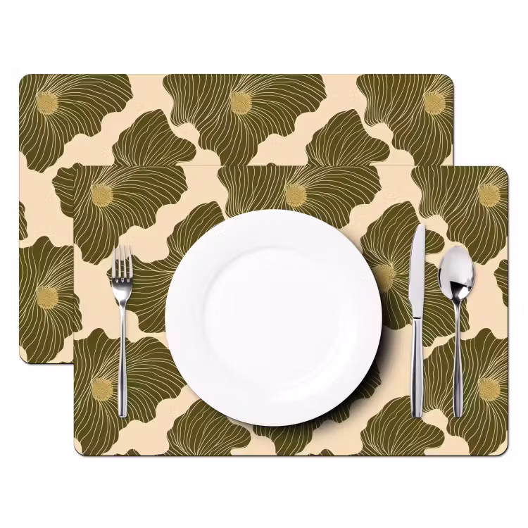 Tovaglietta – 6 pezzi - Moderno - Astratto - Verde — 2
