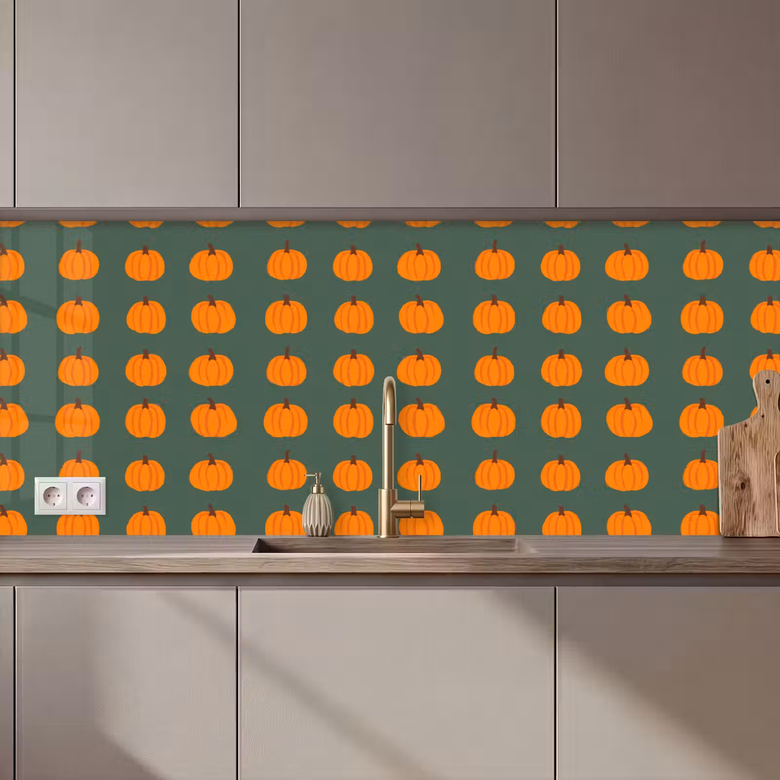 Schienale cucina - Zucca - Modello - Arancione — 1