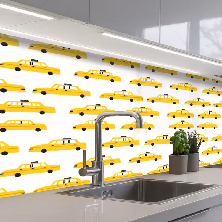 Schienale cucina - Taxi - Iconic - Giallo — 2