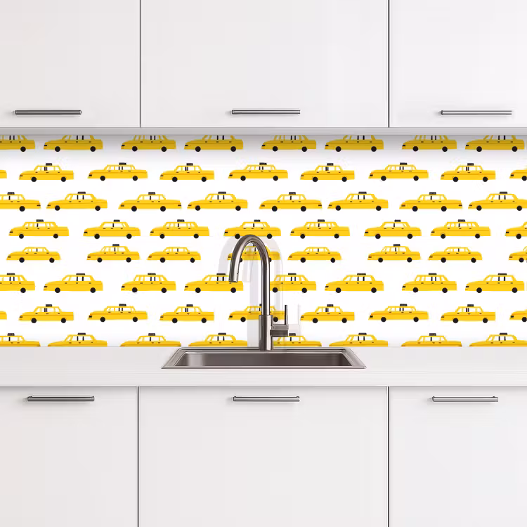 Schienale cucina - Taxi - Iconic - Giallo — 4