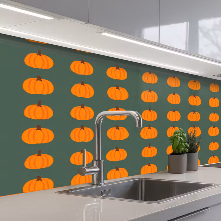 Schienale cucina - Zucca - Modello - Arancione — 2