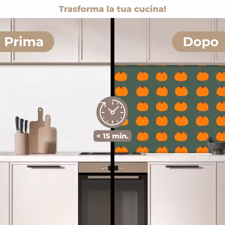 Schienale cucina - Zucca - Modello - Arancione — 3